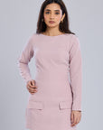 Ms.V Boat Neck Structured Mini Dress
