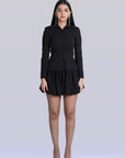 Ms. V Open Hem Jacket & Bubble Skirt