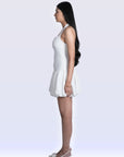 Ms. V Ruched Halter Bubble Dress