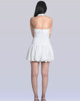 Ms. V Ruched Halter Bubble Dress