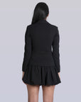 Ms. V Open Hem Jacket & Bubble Skirt