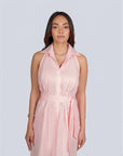Ms.V Linen Halter Mini Dress