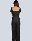 Ms.V Structured Square Neck Jumpsuit