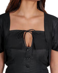 Versa Violet Linen Top