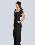 Ms.V Structured Square Neck Jumpsuit