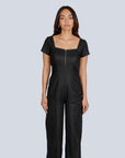 Ms.V Structured Square Neck Jumpsuit