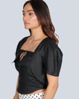 Versa Violet Linen Top