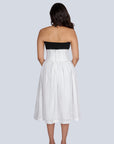 Ms.V Gathered Linen Corset Skirt