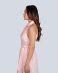 Ms.V Linen Halter Mini Dress