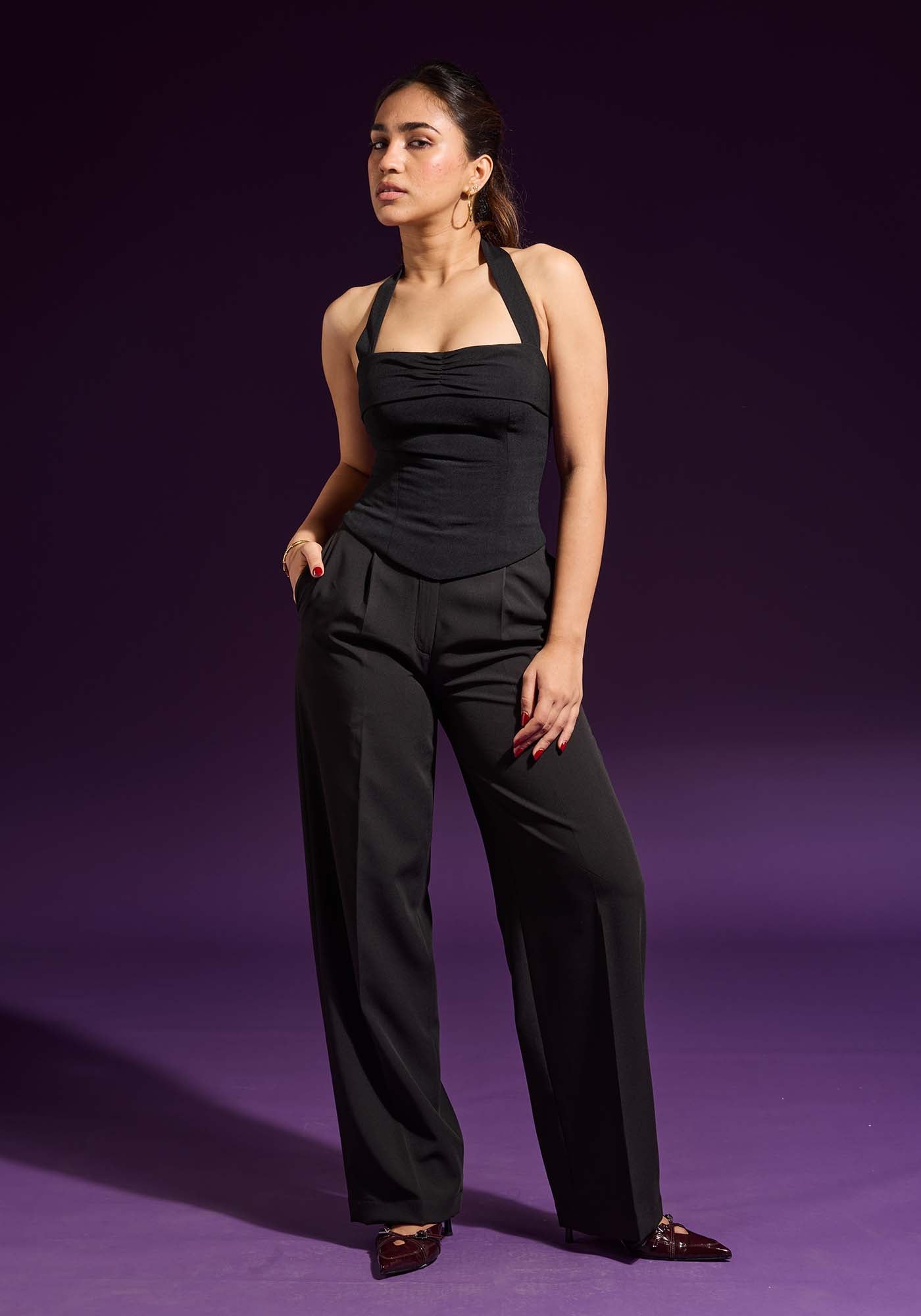Ms.V Ruched Halter Top