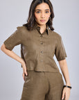 Ms.V Cropped Oversized shirt