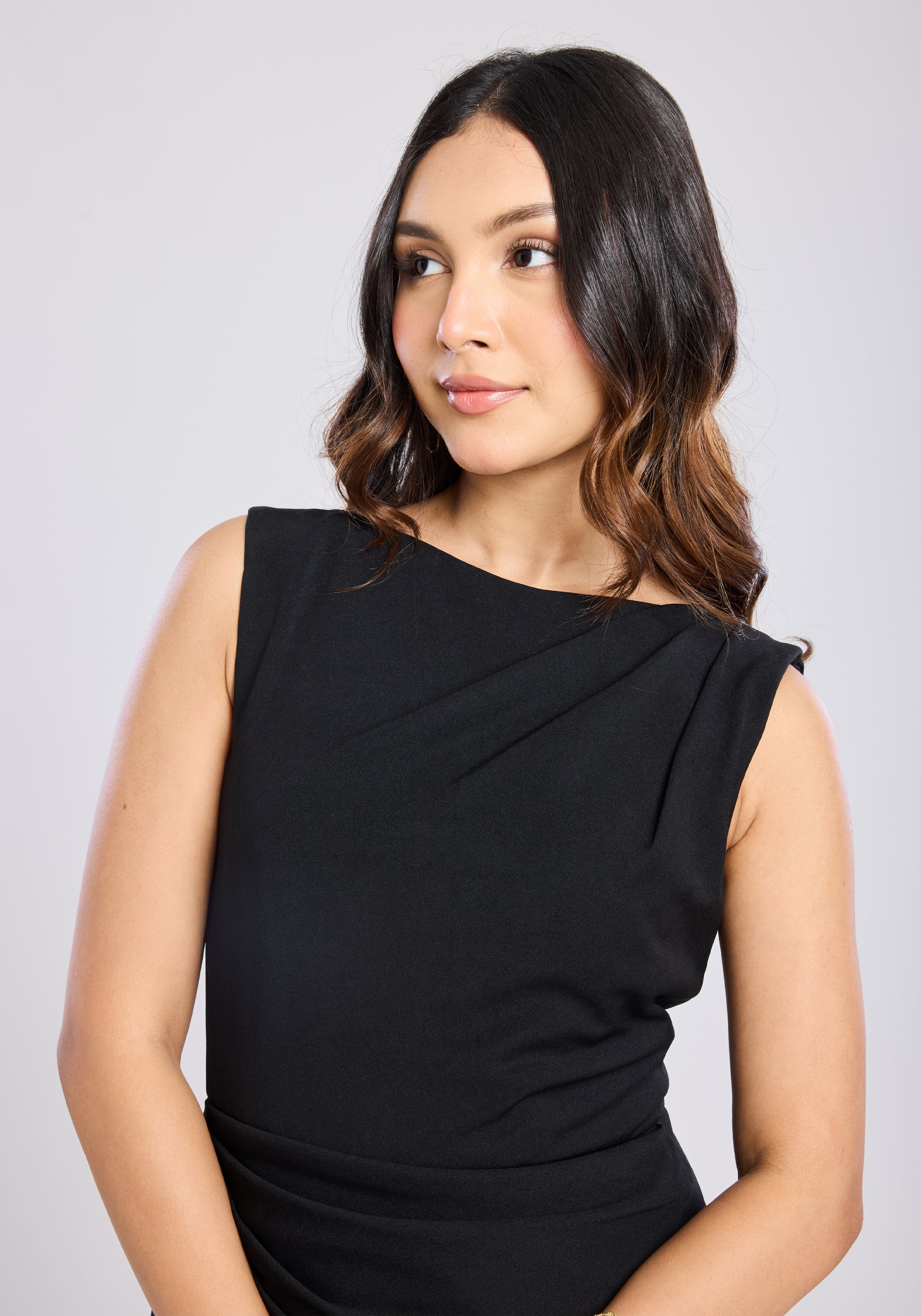 Ms.V Draped Midi Dress
