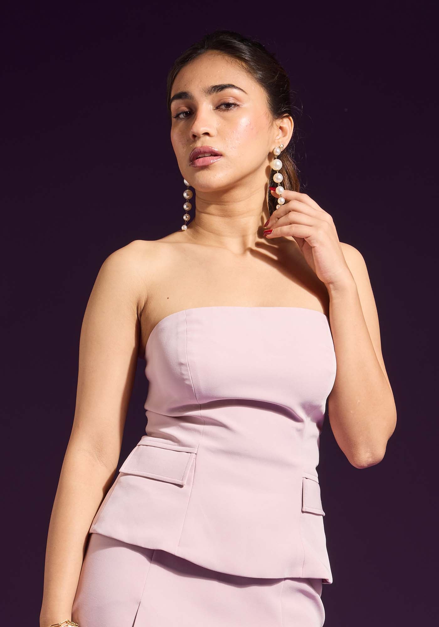 Ms.V Strapless Structured Top