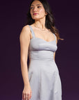 Ms.V Sweetheart Neck Midi Dress