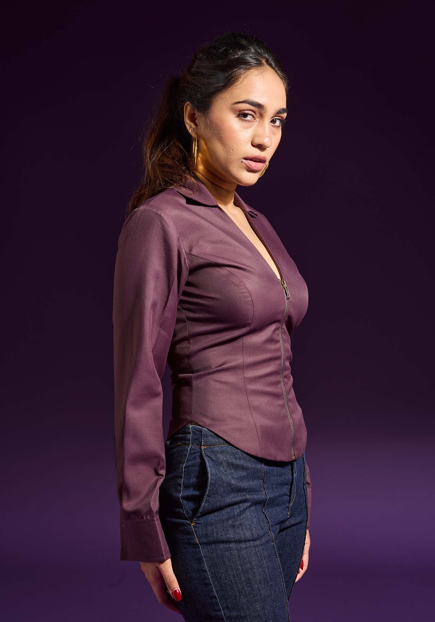 Ms.V Zip-Up Top
