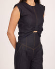 Ms. V Denim Corset Pants