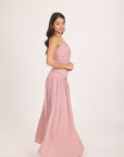 Ms. V Draped Chiffon Maxi Skirt