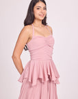 Ms.V Ruched Chiffon Top