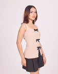 Ms. V Corset Bow Top