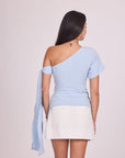 Ms V Draped One Shoulder Top