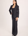 Ms. V Pinstripe Relaxed Blazer