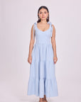 Ms V Tie Up Corset Midi Dress