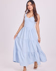 Ms V Tie Up Corset Midi Dress