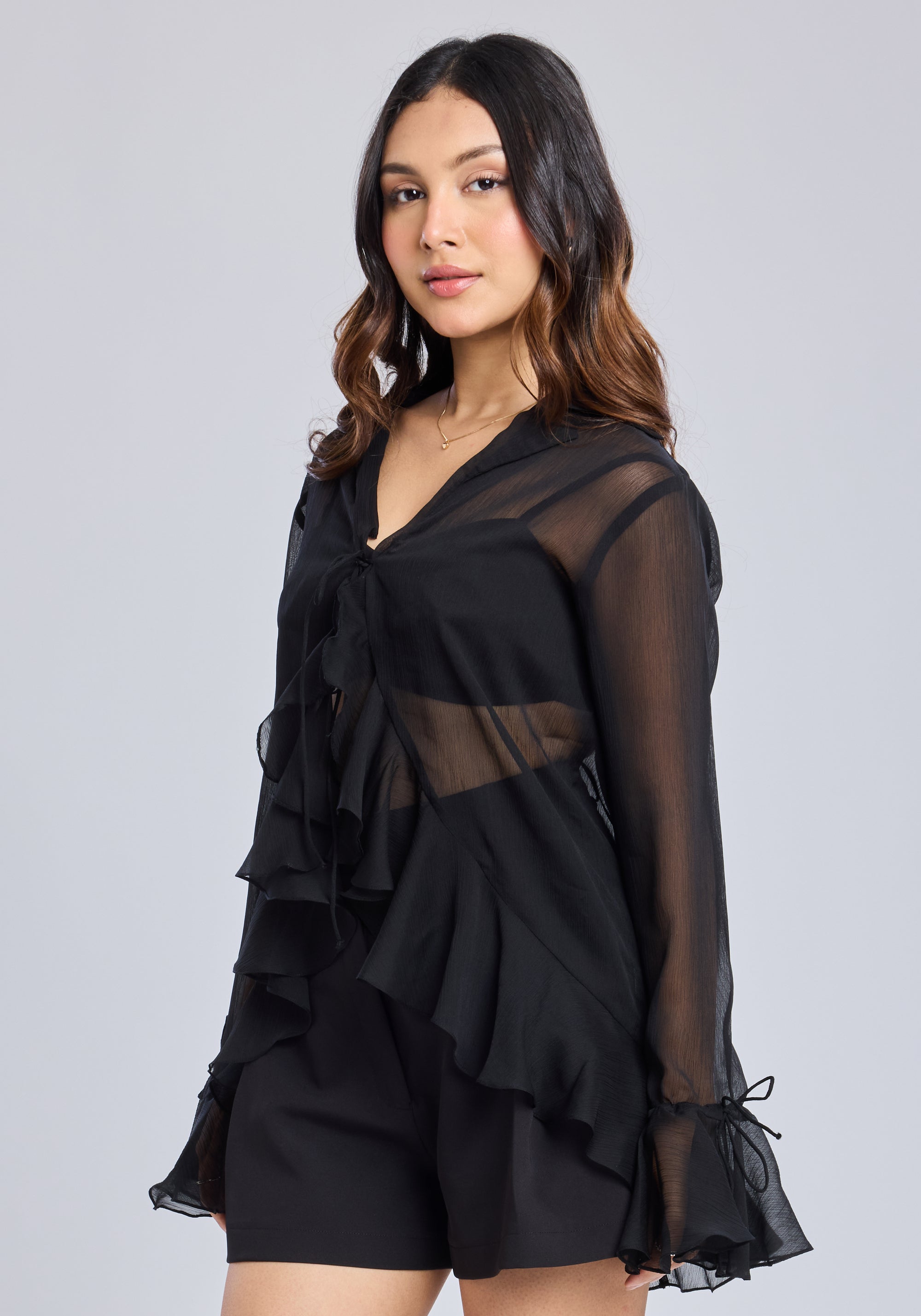 Ms.V Ruffle Cover Up