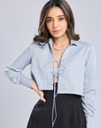 Ms.V Tie-Up Cropped Shirt & Bustier