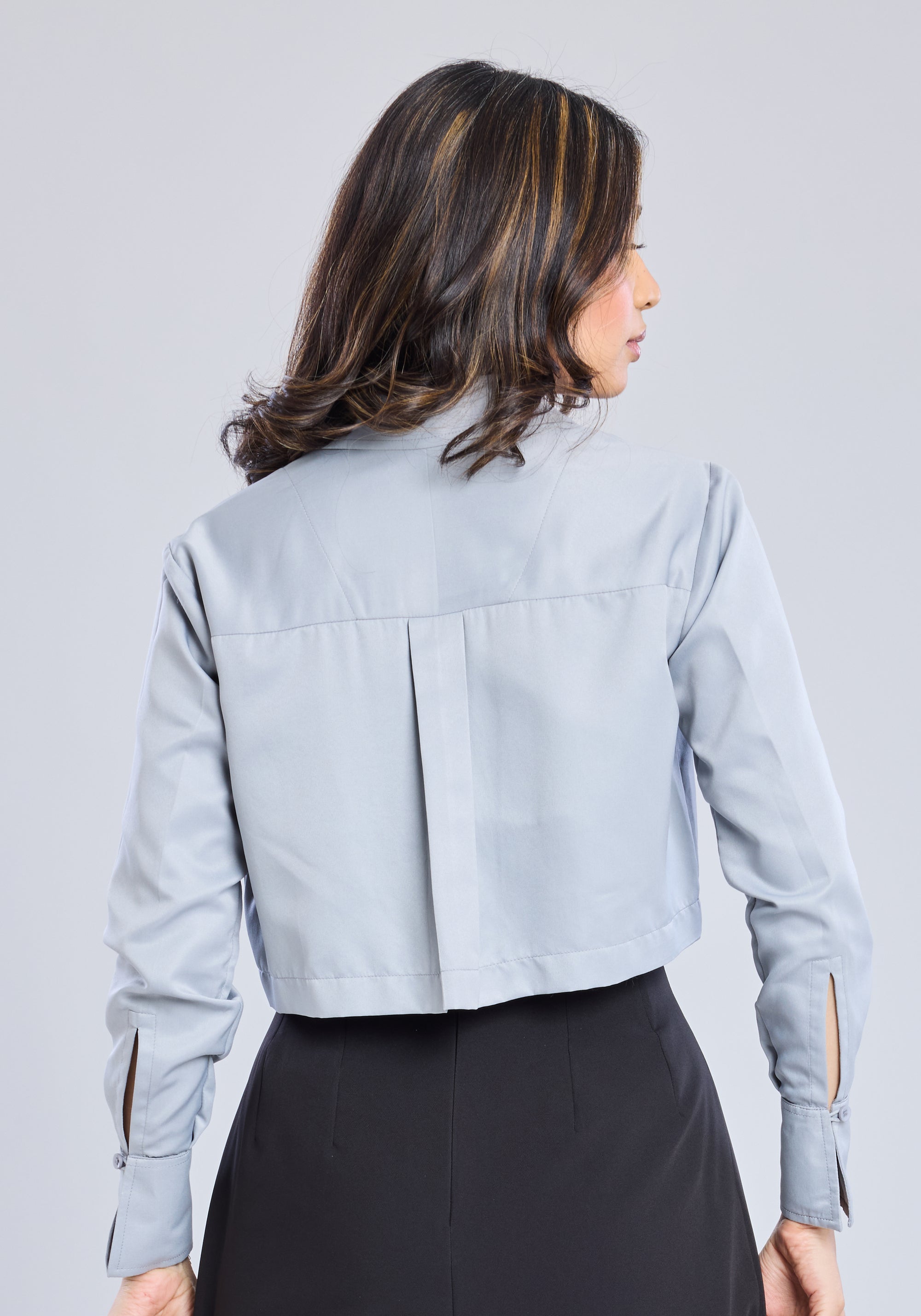 Ms.V Tie-Up Cropped Shirt & Bustier
