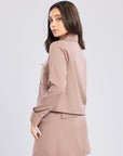 Ms. V Zip Up Jacket & Tailored Mini Skirt