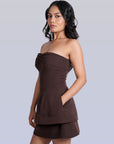 Ms.V Ruched Strapless Top