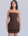 Ms.V Ruched Strapless Top