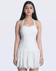 Ms. V Ruched Halter Bubble Dress