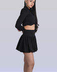 Ms. V Open Hem Jacket & Bubble Skirt