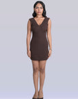 VERSA Violet Gathered Mini Dress