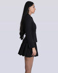 Ms. V Open Hem Jacket & Bubble Skirt