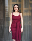 Ms.V Tie-Up Midi Dress