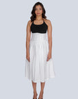 Ms.V Gathered Linen Corset Skirt