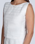 Ms.V Pleated Linen Top