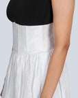 Ms.V Gathered Linen Corset Skirt
