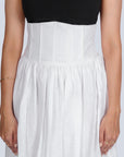 Ms.V Gathered Linen Corset Skirt
