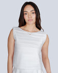 Ms.V Pleated Linen Top