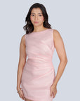 Ms.V Draped Linen Mini Dress