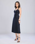 Ms.V Sweetheart Neck Midi Dress
