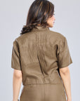 Ms.V Cropped Oversized shirt