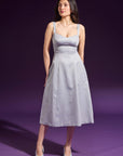 Ms.V Sweetheart Neck Midi Dress