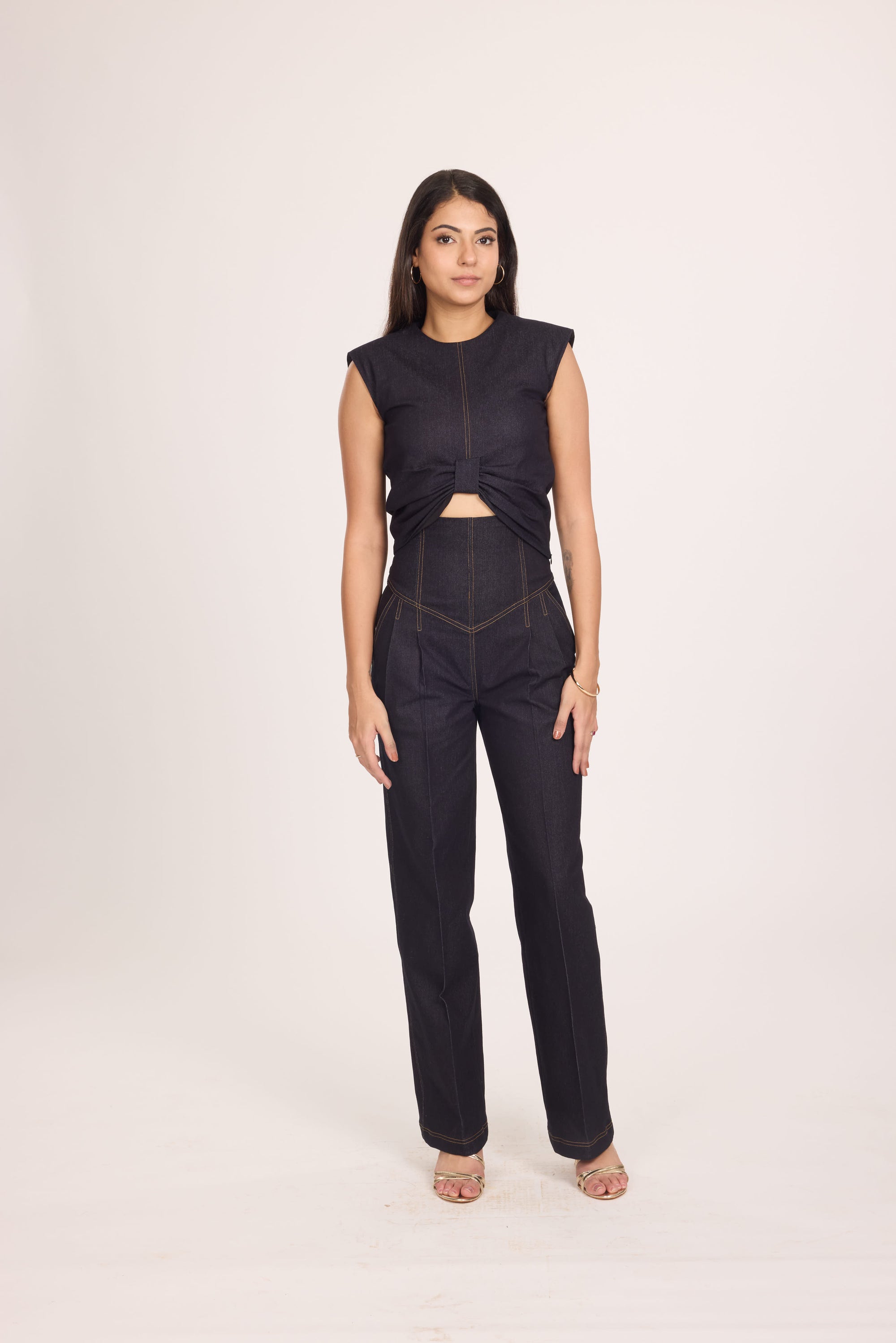Ms. V Denim Corset Pants