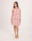 Ms.V Chiffon Tiered Mini Dress