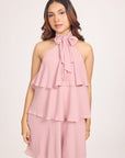 Ms.V Chiffon Tiered Mini Dress